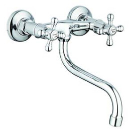 Смеситель G-Lauf JMX12-A605 настенный крест кер.Zn /(строго по 2шт.)