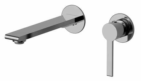 Смеситель KAISER 05511 Serio настенный для раковины, хром, картридж 6201