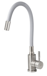 Смеситель VIKO V-4468 для кухни, с гибким изливом, серый