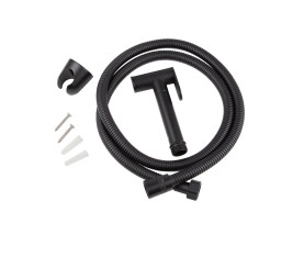 Гигиенический набор VIKO V-0132 (шланг, лейка, держатель) в коробке (латунь) черный матовый 