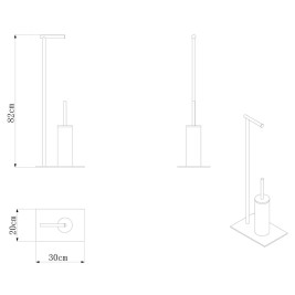 Стойка Rainbowl HOME напольная (0048-1WP) белая
