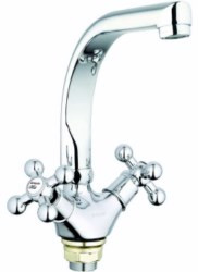 Смеситель G-Lauf QTZ4-D856 для кухня кер. (литой) с гайкой низ. Zn (Цинк)