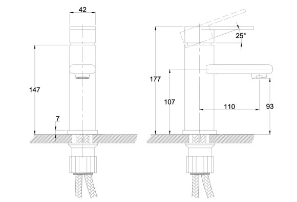 Смеситель KAISER 33011 Arena для раковины Смеситель KAISER 33011 Arena для раковины