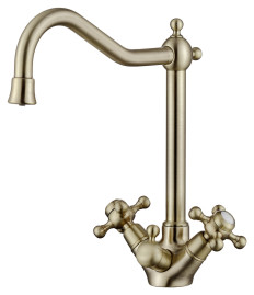 Смеситель KAISER 44333-1 Carlson Style для кухни, с краном для питьевой воды, бронзовый