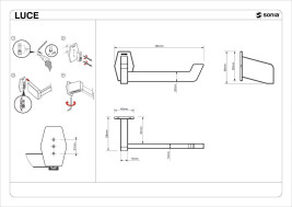 Бумагодержатель Sonia 182480 без крышки