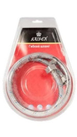 Шланг заливной KAISER 0072 мет. 200см  нерж. в блистере   (14*200cm*F3/4*F3/4)