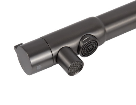 Смеситель KAISER 13044-15 Teka для кухни, воронёная сталь (6113 Кран-букса)