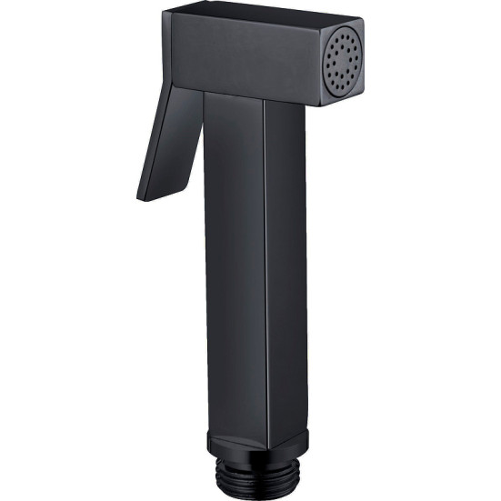 Гигиеническая лейка VIKO V-0042 квадрат 110х20х20мм, в коробке черный матовый