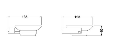Мыльница SCHEIN 062 к стене стекло