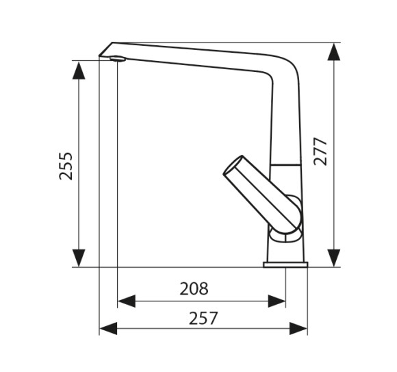 Смеситель KAISER 08044 Areva для кухни