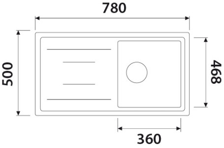 KGM-7850-S Мойка-Гранит KAISER