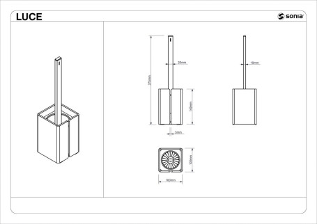 Ерш к стене /напольный Sonia 182534