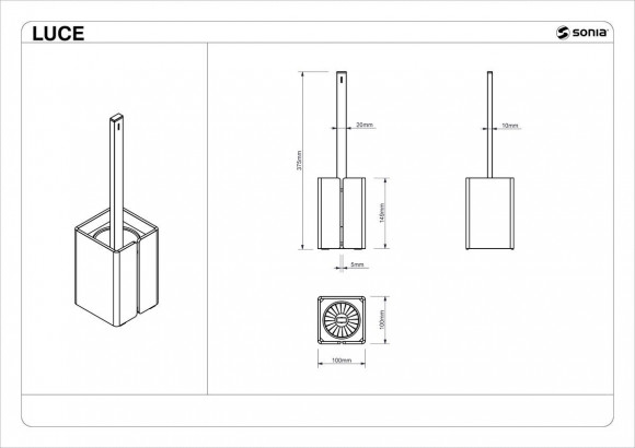 Ерш к стене /напольный Sonia 182534