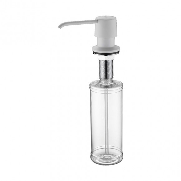Дозатор для жидкого мыла SAUBER, D001-431, белый матовый, Paulmark