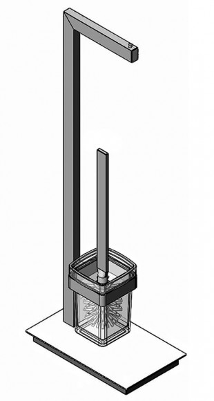 Стойка Langberger 72481 напольная квадратная хром
