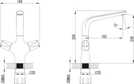 Смеситель KAISER 46133 Suer для кухни 