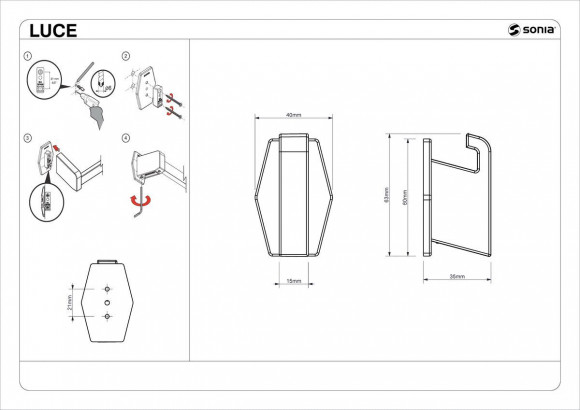 Крючок для ванной Sonia 182497 Крючок для ванной Sonia 182497