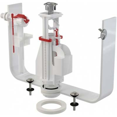 Комплект арматуры боковой 1/2" 2-ой кнопкой Пластик (A PLAST) SA08А-1/2"