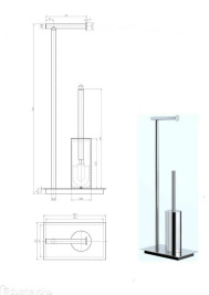 Стойка Langberger 70281 напольная круглая хром