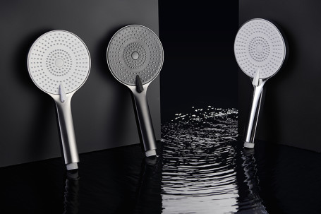 Душевая лейка KAISER SH-091 3-х позиционная 120х253 мм белая