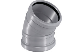 Отвод  110 х 45* Двухраструбный ПП WaterMark