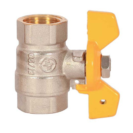 402 Кран шар. (газ) 3/4" г/г бабочка Watermark /9 шт/