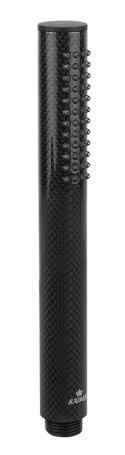 Душевая лейка KAISER SH-025 из углеволокна, Ø25x228, карбон, Чёрный матовый