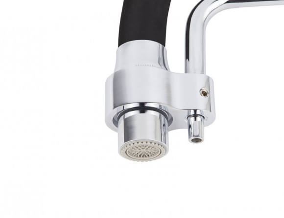 Смеситель VIKO V-5610 для кухни, картридж Ф35мм, с гибким черным изливом, под фильтр, Chrome Смеситель VIKO V-5610 для кухни, картридж Ф35мм, с гибким черным изливом, под фильтр, Chrome