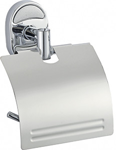 Держатель VIKO V-411 Metallic туалетной бумаги, с крышкой (нержавеющая сталь), хром