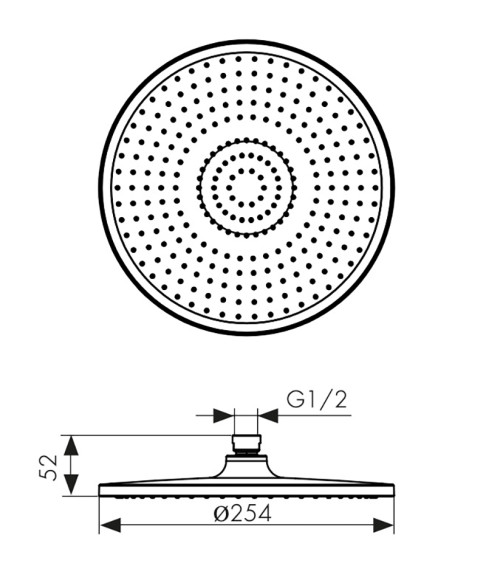 Лейка KAISER SH-291 стационарная белая 25 см