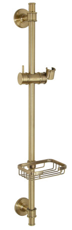 Душевая стойка KAISER R-0092 Bronze, с мыльницей, 697х168х138 мм, бронзовый