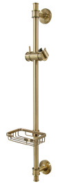 Душевая стойка KAISER R-0092 Bronze, с мыльницей, 697х168х138 мм, бронзовый