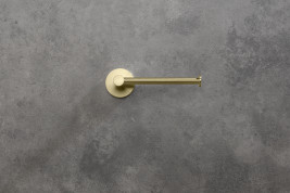 Бумагодержатель SCHEIN 9141BG без крышки матовое золото латунь