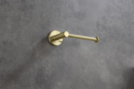 Бумагодержатель SCHEIN 9141BG без крышки матовое золото латунь