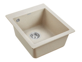 Мойка кварцевая LEER, PM104249-BE, бежевый, 415х490 мм, Paulmark
