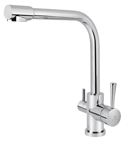 Смеситель KAISER 26044 Merkur для кухни, с краном для питьевой воды, хром