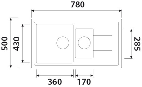 KG2M-7850-SB Мойка-Гранит KAISER