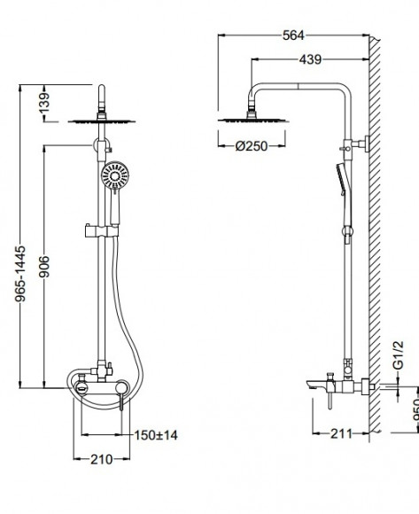 Душевая система SCHEIN (47415/8026055)