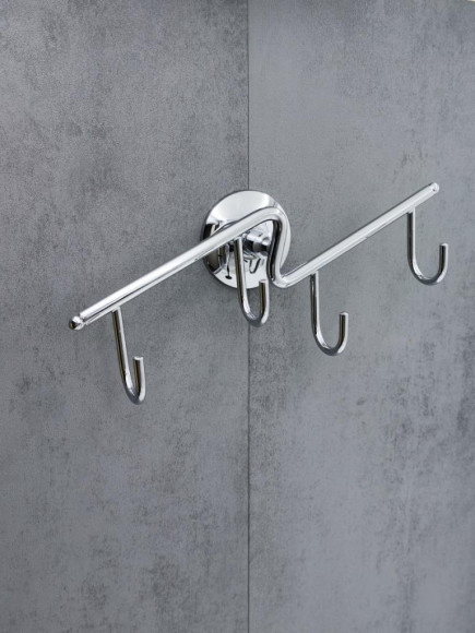 Полотенцедержатель Rainbowl OTEL "Зигзаг" 2586-4 на 4 крючка хром