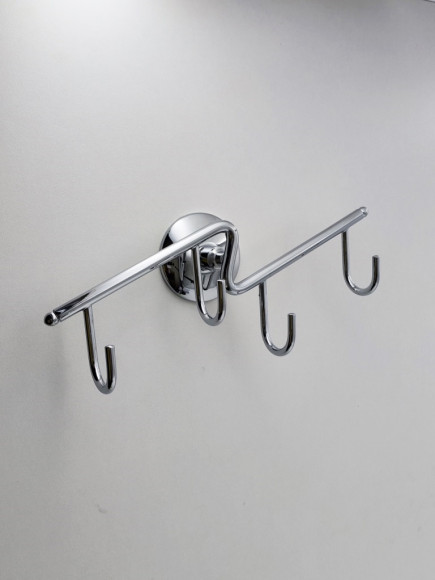 Полотенцедержатель Rainbowl OTEL "Зигзаг" 2586-4 на 4 крючка хром