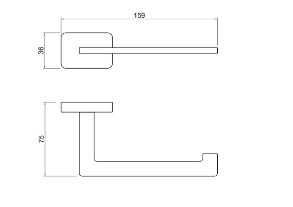 Бумагодержатель SCHEIN 9241BG без крышки матовое золото