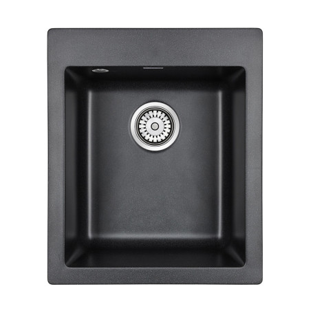 Мойка кварцевая LEER, PM104249-BL, черный , 415х490 мм, Paulmark