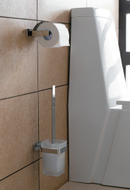 Ерш Langberger 11925A для унитаза стеклянный к стене квадратный