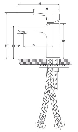 Смеситель KAISER 63011 Vega для раковины
