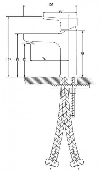 Смеситель KAISER 63011 Vega для раковины Смеситель KAISER 63011 Vega для раковины