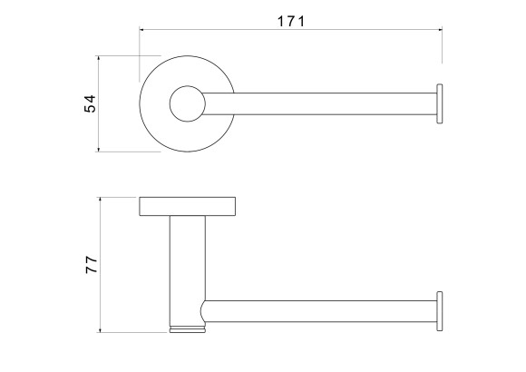 Бумагодержатель SCHEIN 9141CH без крышки хром латунь