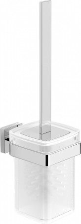 Ерш Langberger 21825A для унитаза стеклянный к стене квадратный