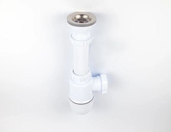 Сифон VIKO VS-100 1-1/2"x Ø40 с решёткой Ø70мм из нерж. стали