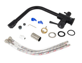 Смеситель KAISER 26044-2 Merkur для кухни, с краном для питьевой воды, черный мрамор