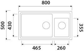 KG2M-8050-J Мойка-Гранит KAISER